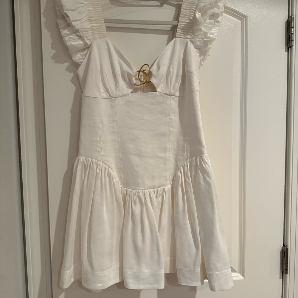 Aje Simone Frill Mini Dress